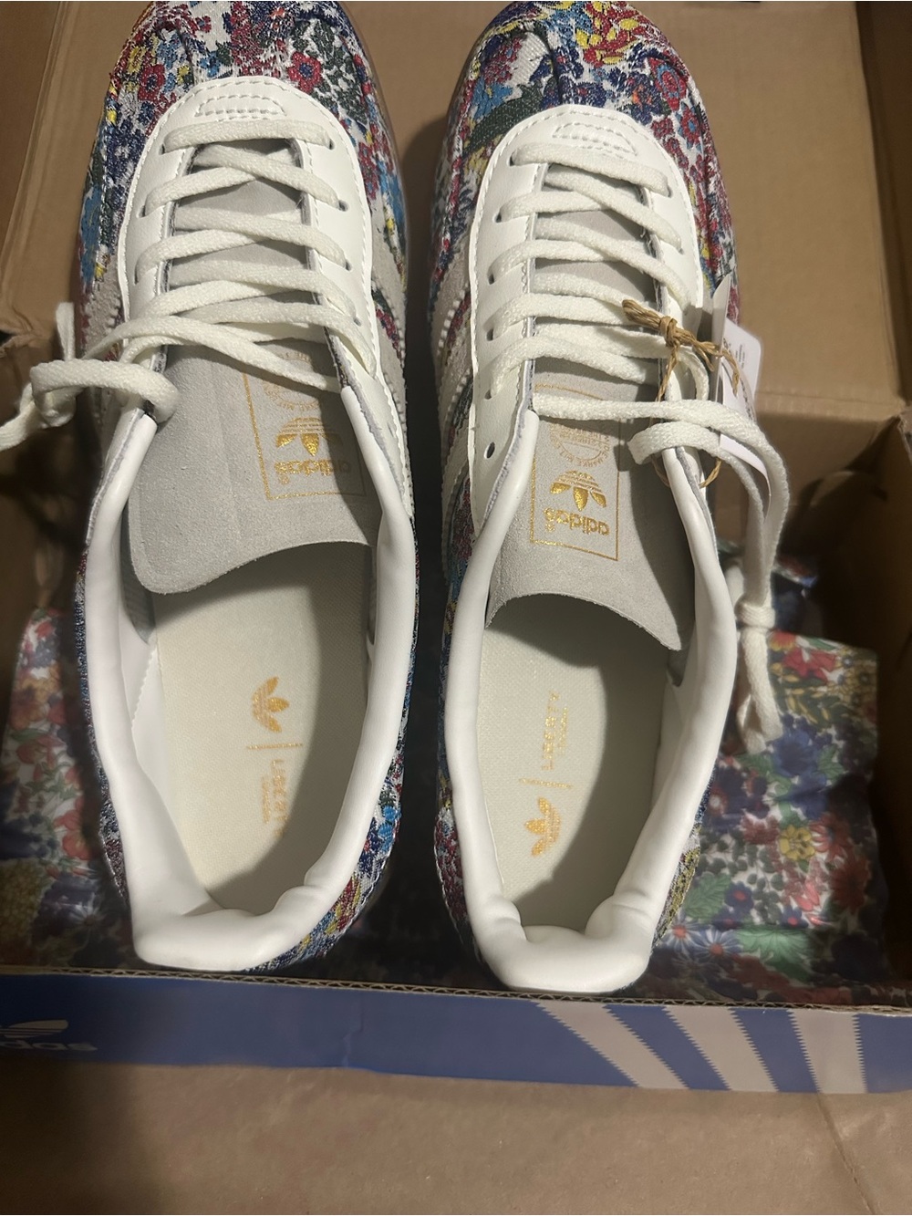 Liberty London Adidas Gazelle Floral Embroidery (USA Mens 9,Womens 10) JP5309 - Picture 10 of 12